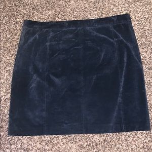 Vintage suede skirt